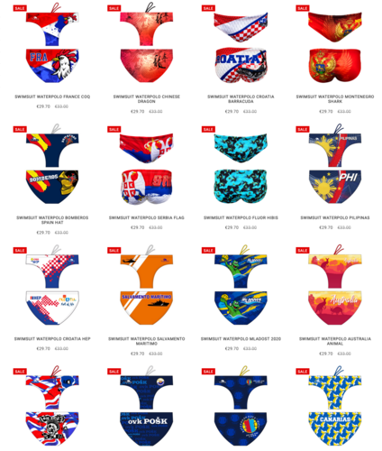 Customized WaterPolo suits